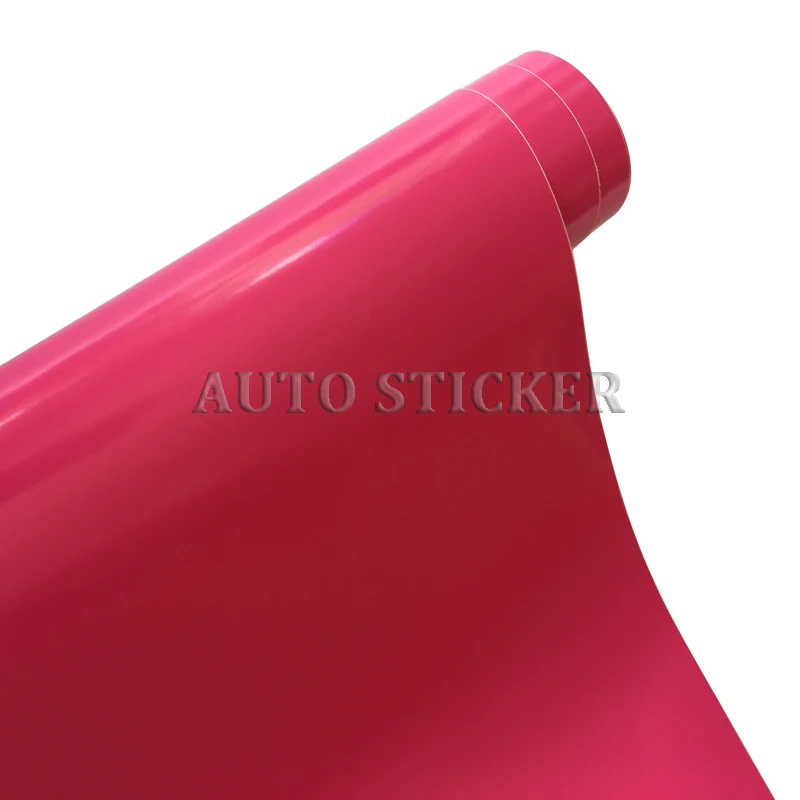 glossy rose red film