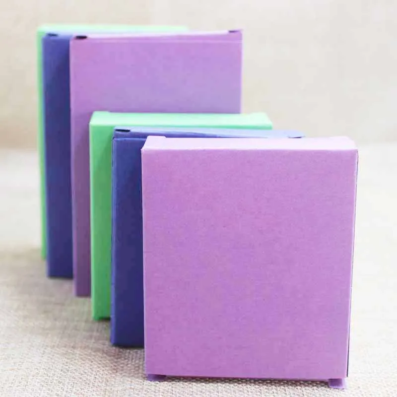 

Feiluan custom 10pcs multi color paper candy favor box ,lovely products gifts display & package box present blank gift box
