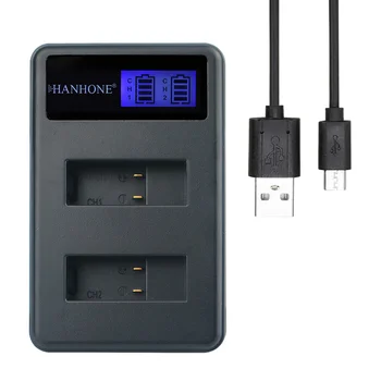

5PCS GOPRO4 Charger 2 Slot LCD USB Dual Charger for Go pro Hero5 Hero6 Hero7 Camera AHDBT-501 AHDBT 501 Battery