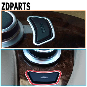

ZDPARTS 1pcs Aluminum Alloy Stickers For BMW E60 5 Series 2004-2010 M Sports Center Console MENU Botton Panel Frame Covers