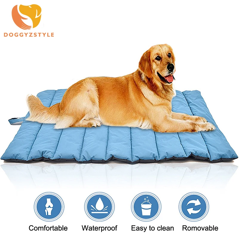 

Bite Resistant Pet Bed Large Dog Coller Mat Pad Waterproof Outdoor Pet Dog Cushion Summer Winter Warm Blanket Not Sticky Hair