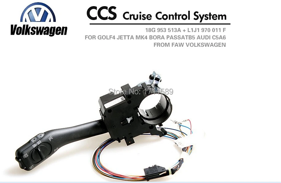 Genuine Cruise Control Switch Vw Golf 4 Jetta Mk4 Iv Bora Cruise