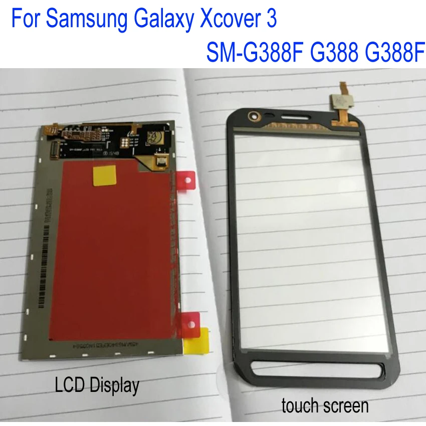Best Quality NEW LCD Display + Touch Screen Digitizer Sensor For Samsung Galaxy Xcover 3 SM-G388F G388 G388F Cell phone parts | Мобильные