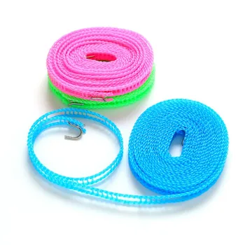 

Adjustable Nylon Outdoor Anti Slip Slide Drying Dresses Clothes Hanger Clothes line Rope Line Cord String Travel