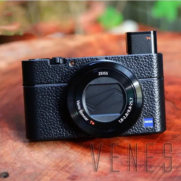Leather Body Cover Protector Lychee Texture Suit  For Sony RX100 III IV M3 M4 Digital Camera