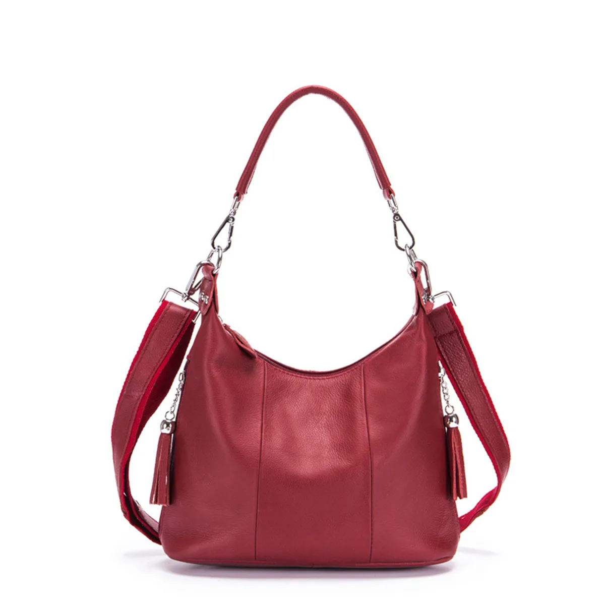 المرأة حقيقية حقائب يد جلدية الإناث حقيبة ساع مصمم Crossbody حقيبة حقيبة نسائية صغيرة حقيبة كتف أعلى-حقائب بيد خمر