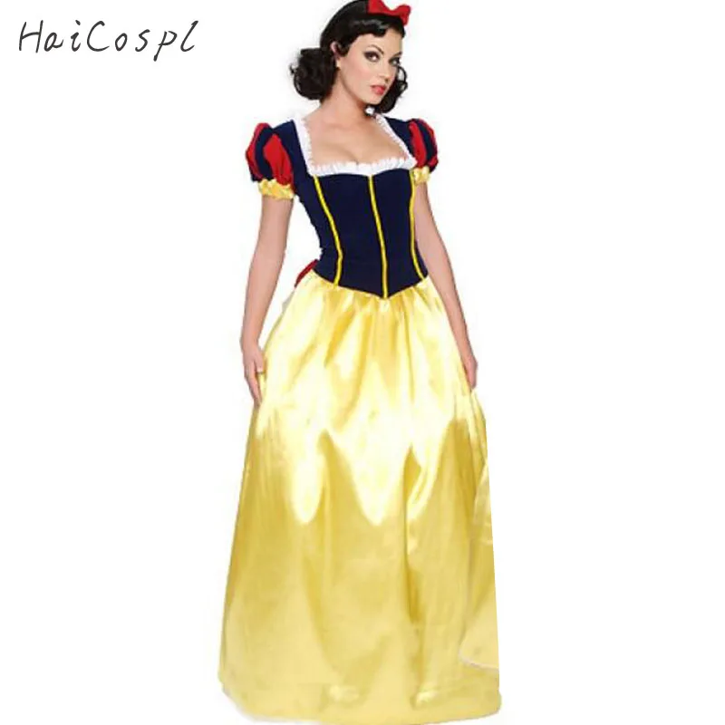 Женский длинный костюм для косплея зимний белый женщин|adult snow white costume|halloween
