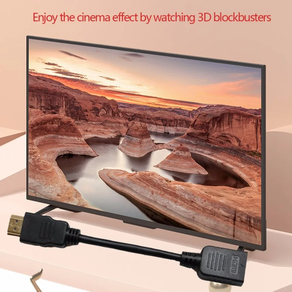 HDMI male к женскому удлинитель Кабель HD мужского и женского пола кабеля 15 см|Сетевые