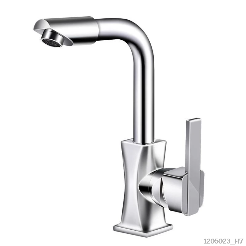 

Mixer Tap 360 Degrees Rotation Spout Deck Mounted Basin Faucet Brass Handle Wash With Polished Surface For Bathroom Kitchen