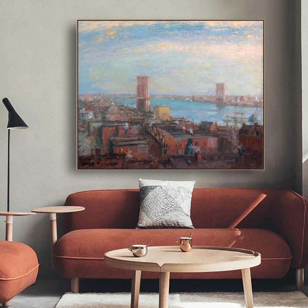 

Abstract Canvas Painting & Calligraphy Vintage Posters and Prints Classic City Decorative Wall Art Picture for Home Decoration