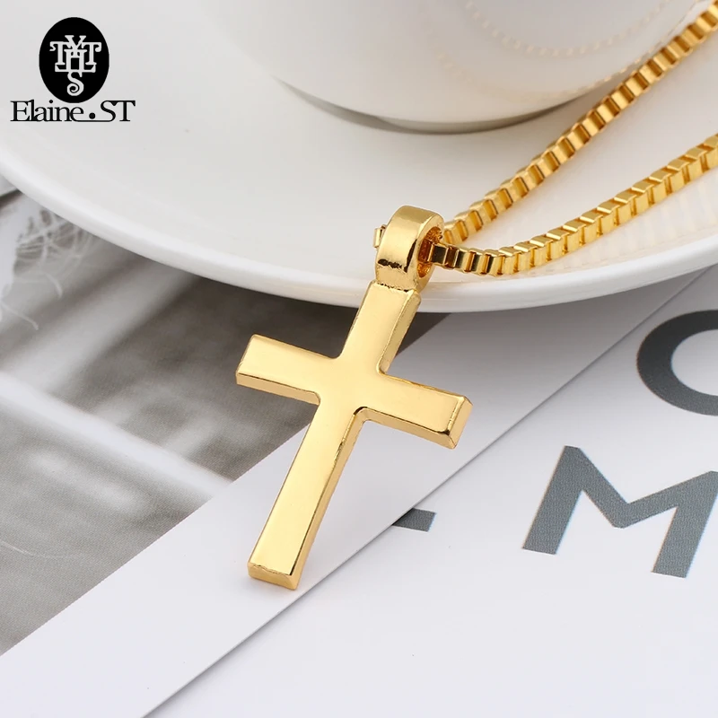 Ожерелье с подвеской в виде креста стиле хип хоп для мужчин и женщин|cross pendant