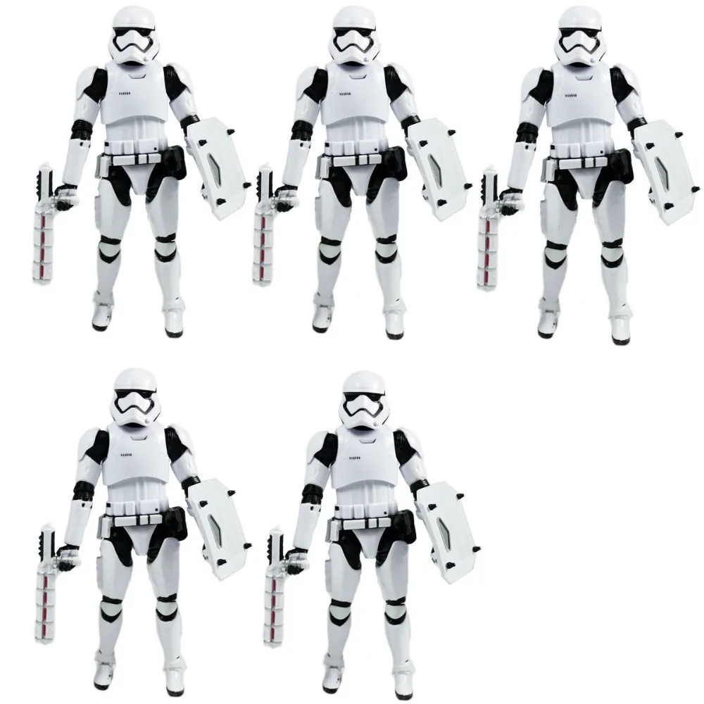 

5pcs Lot Movie Figures Black Series Riot Control Stormtrooper 15cm/6" Action No Box Hasbro0112