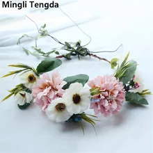 Новые качественные элегантные свадебные цветы и Fascinators невесты цветы свежие Книги по искусству гирлянды цветов шляпа сомбреро boda Mingli Tengda