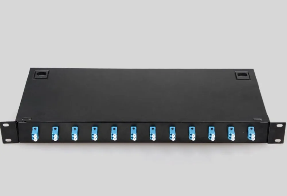 

Fiber optic terminal box 24 core LC with adapter pigtail 12 Ports Fiber optical Patch Panel