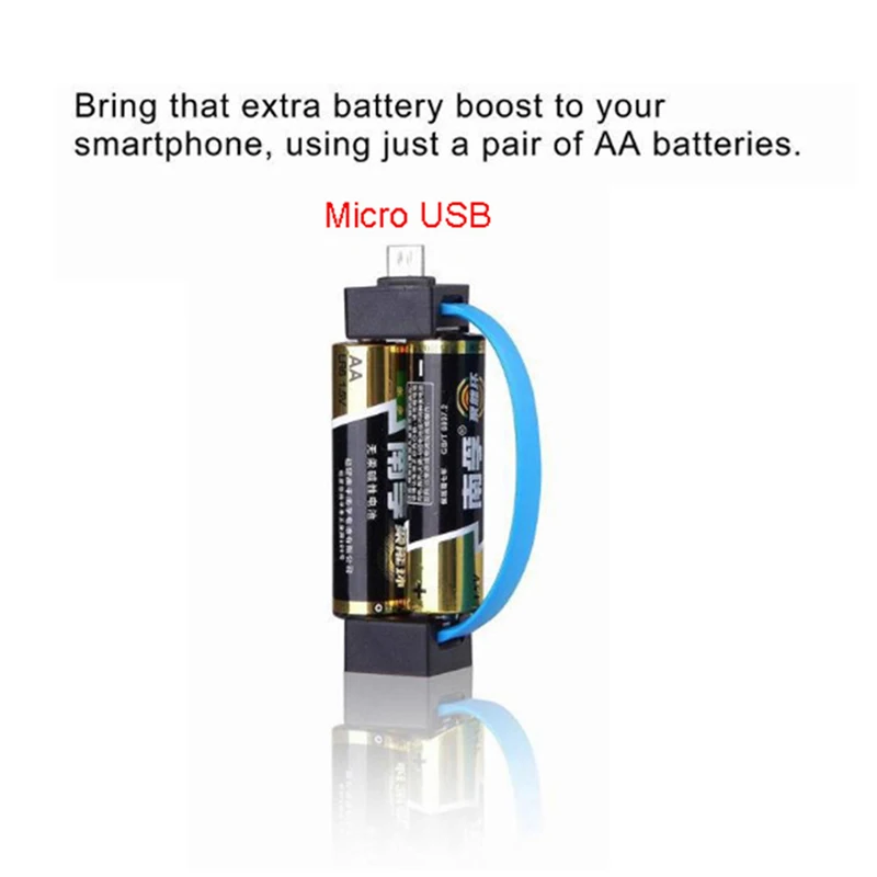 1 шт. портативное магнитное зарядное устройство AA/AAA для телефона Android|USB-гаджеты| |