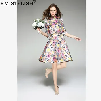 

[Limited] New Chinese Cheongsam Improved Women's Large Pendulum Half Sleeve Jacquard Luxury Classical Party One-piece Dress