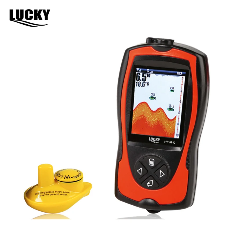 Lucky FF1108-1CW беспроводной Sonar преобразователь ICE/океан/лодка рыболокаторы