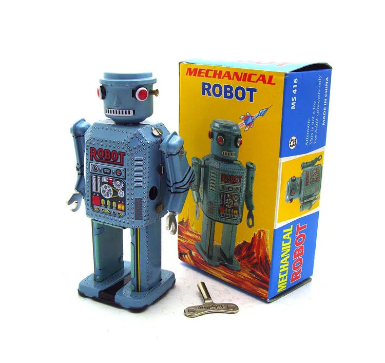vintage tin robot