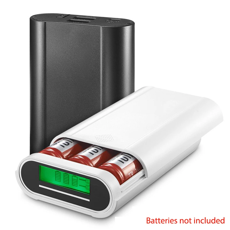 Universal 18650 Battery Charger with Power Bank Function Dual USB 5V 1A