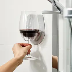 Самоклеющиеся держатель для вина практичные дома настенное крепление Ванная комната легко установить душ стеллаж для хранения