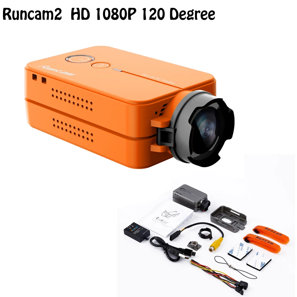 RunCam 2 1080P 60fps HD FPV Sports Camera Cross Racing Drone of Aerial Drones Quadcopter
