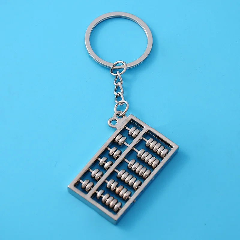 4 стиля металлический брелок Abacus кулон модель мини золото счеты серебро школьный