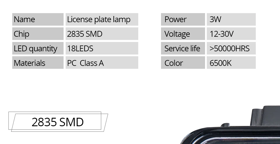 For Benz LED License Plate Lights_04