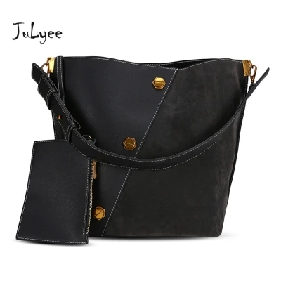 

Julyee Unique Splice Versatile Ladies Matte Bucket Women Shoulder Bag