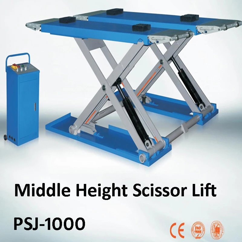 PSJ 1000 Low price mobile mini car lift middle height scissor lifterin