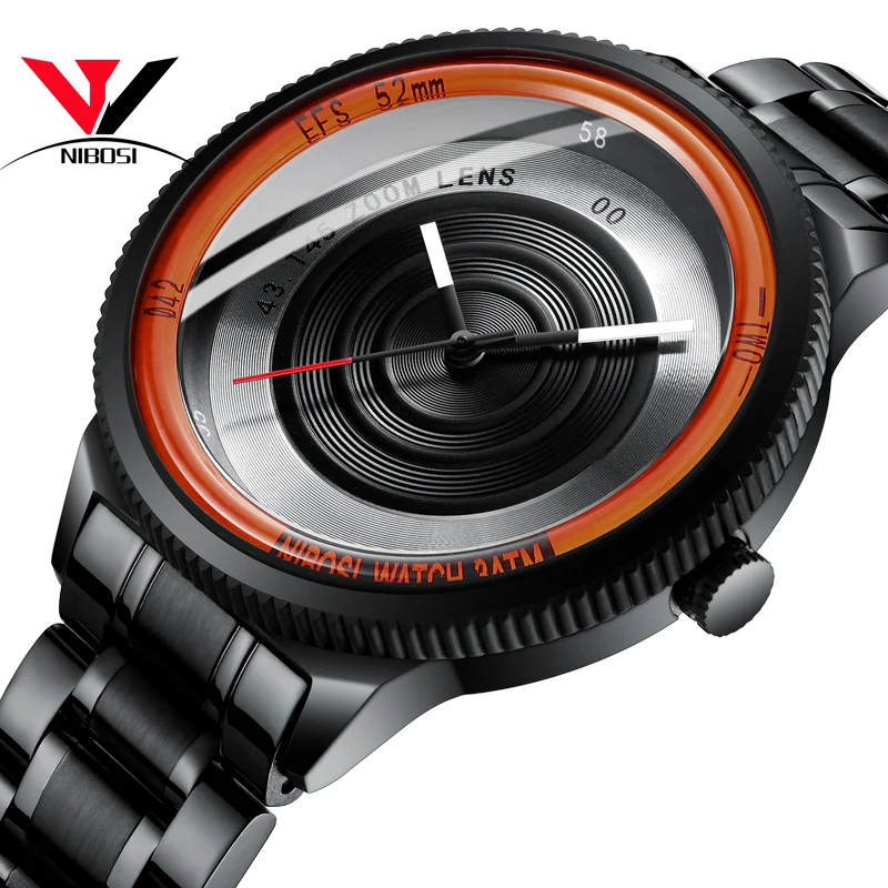 

Mens Watches Slim Mesh Waterproof Minimalist Wrist Watch NIBOSI Men Quartz Sport Watch Ultra Thin Clock Relogio Masculino