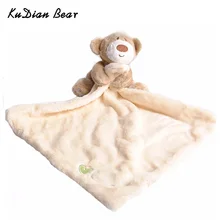 KUDIAN BEAR Newborn Cute Soft Bear Hand Towel Boys Infant Reassure Towel Bear Kids Appease Towels Baby Care Product BYC033 PT49