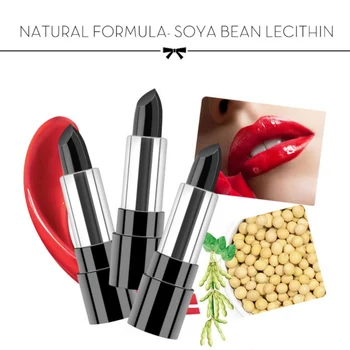 

1pcs Black Color Change Red Color Lipstick Solid Matte Moisturizer Smooth Lips Stick Charming Lip Lipstick Maquiagem Makeup