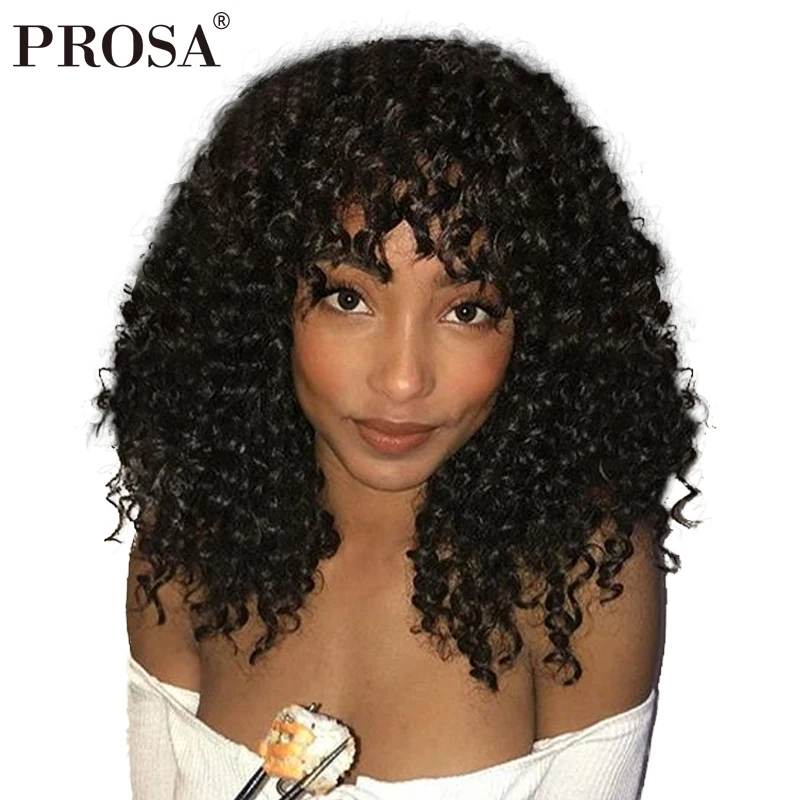 short hair wigs with bangs