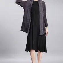 Miyake дизайн двойной плиссированный японский кардиган воротник куртка fold f одежда с длинными рукавами Осень