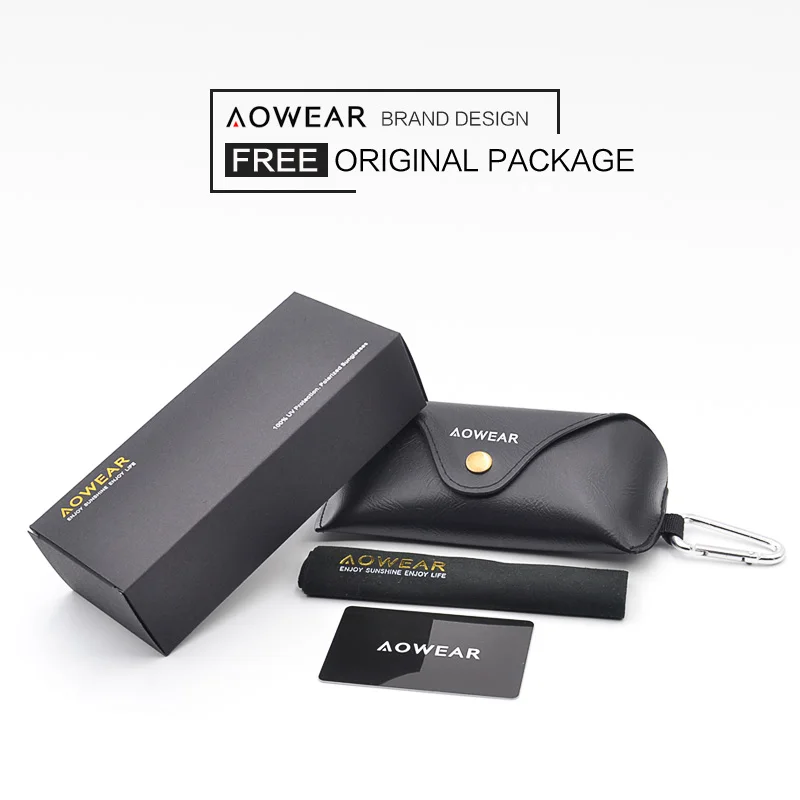AOWEAR HD очки ночного видения Мужские поляризационные желтые солнцезащитные для