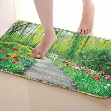 Цветок Стиль Ванная комната Коврики, забавные Нескользящие Для ванной Коврики, Занавески для душа Интимные аксессуары, Коврики Чинг вашей душе Шторы