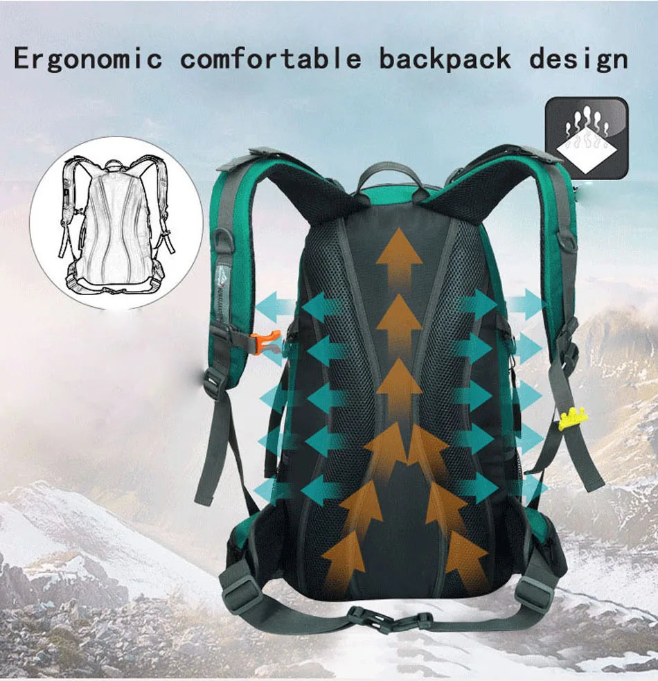 40л 50л 60л наружные водонепроницаемые сумки рюкзак мужской горный Альпинизм спортивный рюкзак походный рюкзак женская Сумка для кемпинга дорожная сумка