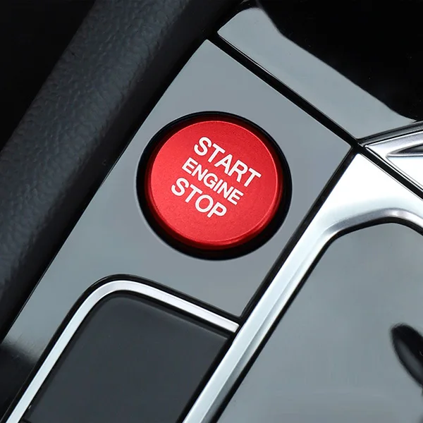 Для VW Jetta MK7 Touran Magotan Passat B8 CC Arteon Altas 1 шт. автомобильный старт стоп двигатель кнопка кольцо наклейка крышка - Название цвета: Red Cover