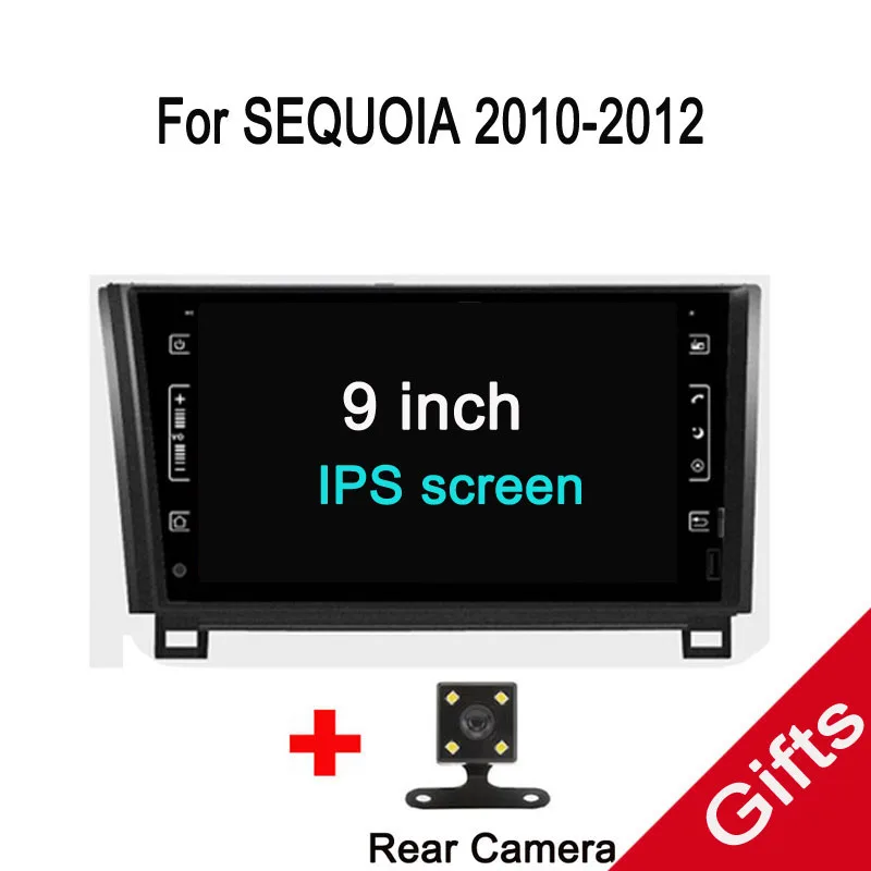 Excellent Octa Core Android Fit Toyota Tundra/Sequoia 2007 2008 2009 2010 2011 2012 2013 Car DVD Player Navigation GPS Radio 0