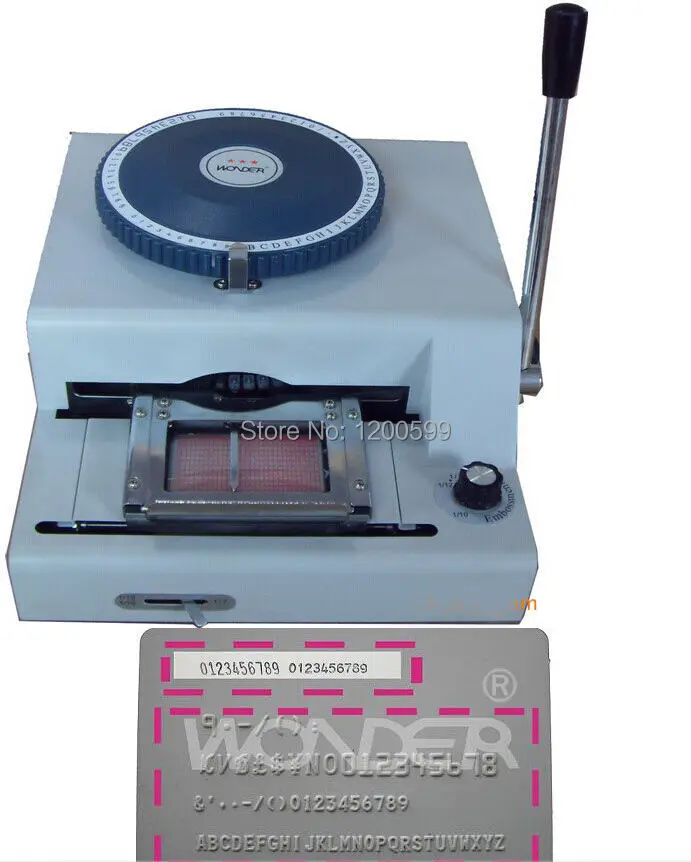 Buy Card Embosser Machine Embossing and Indenting
