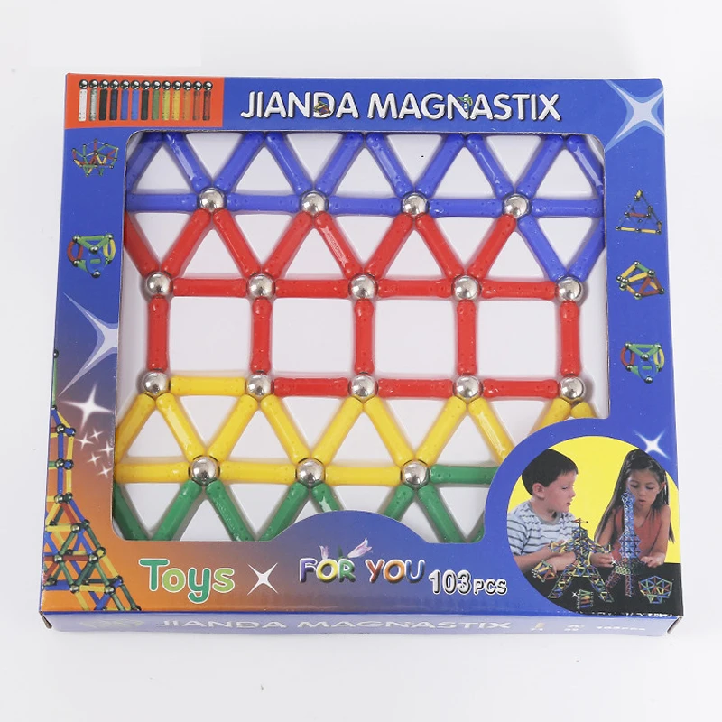 

10 Sets Construction Building Blocks Toys DIY 3D Magnetic Designer Educational Bricks Child Kids DIY Blocks Magnet Toy