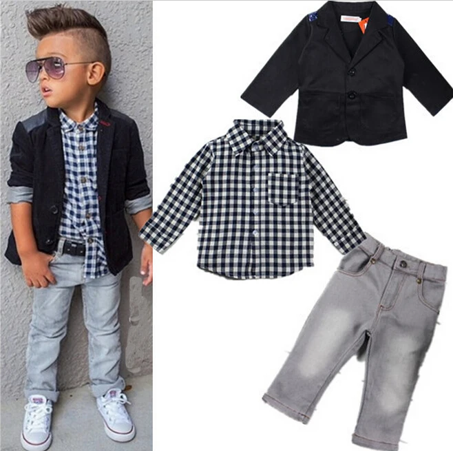 Children Boys Spring Autumn Clothings Sets 2015 Fashion Brand Kids