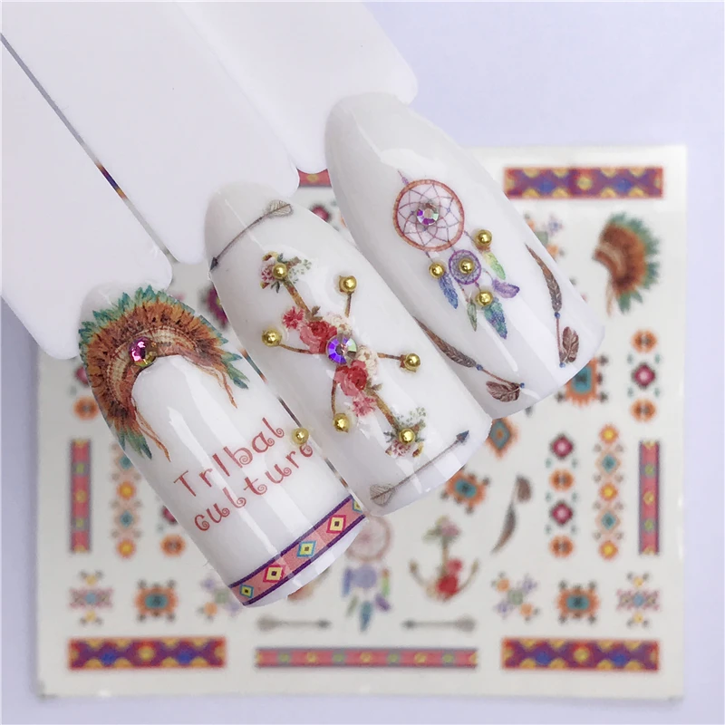 WUF 1 лист фруктовый дизайн наклейки для ногтей переводные наклейки с водой летние Арбузные татуировки слайдер цветные Советы украшения