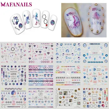 

Sale! 12Pcs/Lot Nail Art Water Decals Love/Star Pattern Nail Tips Water Transfer Decal Sticker DIY Nail Art Decoration BN637-648