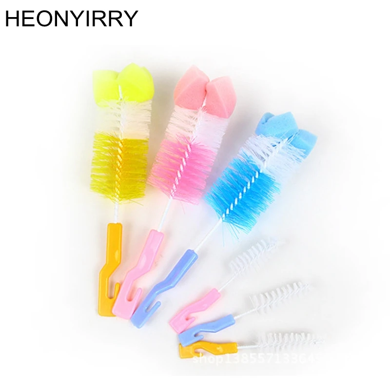 2 in 1 Baby Nipple Milk Bottle Cup 360 Degree Sponge Cleaner + Pacifier Brush Tool Sponge Cleaning Kit 2 in 1 Baby Nipple Milk Bottle Cup 360 Degree Sponge Cleaner + Pacifier Brush Tool Sponge Cleaning Kit