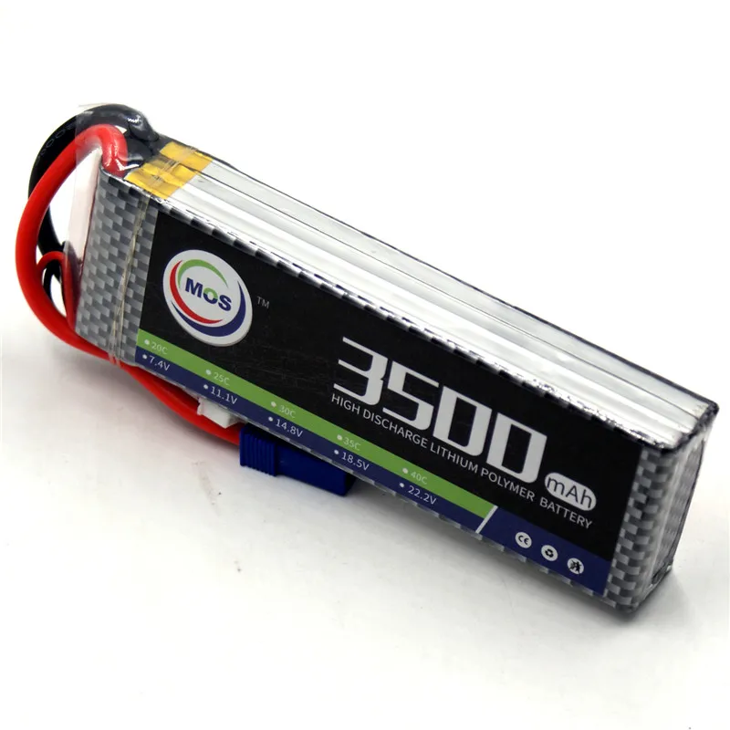 

MOS RC 3S RC Lipo battery 11.1V 3500mAh 25C RC Airplane quadcopter lithium polymer batteria 3s AKKU