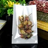 100PCS Clear Front Open Top Packaging Bag DIY Plastic Food Snack Toys Beaf Candy Sugar Tea Heat Sealing Gift Storage Pouches 5