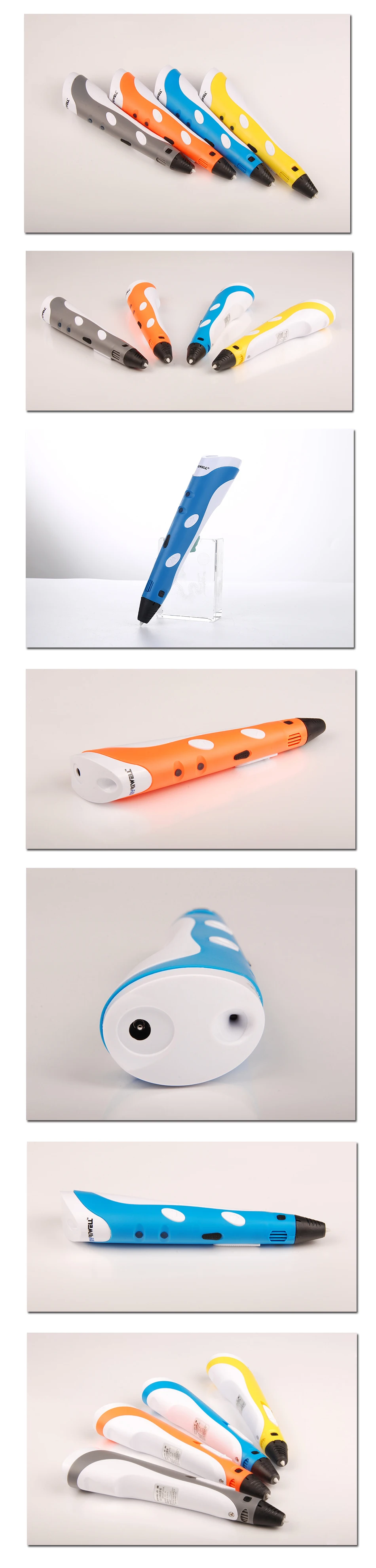 Myriwell 3D Ручка с 50 м 1,75 мм ABS нитью, умная 3D Ручка для печати, 3d ручки для детей, подарок на день рождения, Рождество, 3d Ручка для рисования