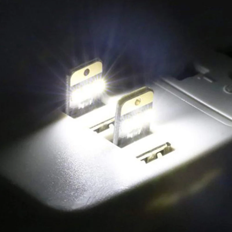 Mini USB Night Light Camping Equipment for Power Bank Computer Plug in LED Light Bulb Mini Keychain Camping Lamp 5Pcs