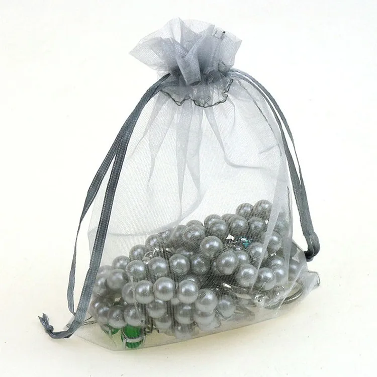 11x16 см серый прозрачные упаковочные мешки из органзы подарок на свадьбу сумки рождественские мешки для конфет принимаем печать логотипов под заказ 100 шт./лот